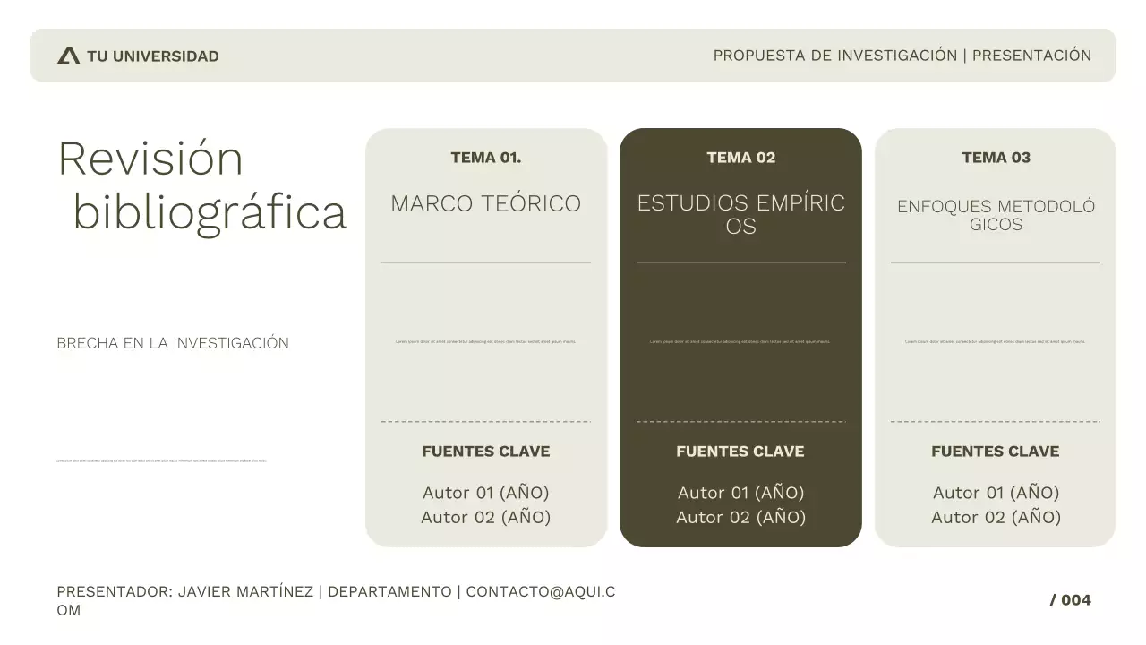 Investigación académica sencilla y profesional para estudio o presentación en congresos