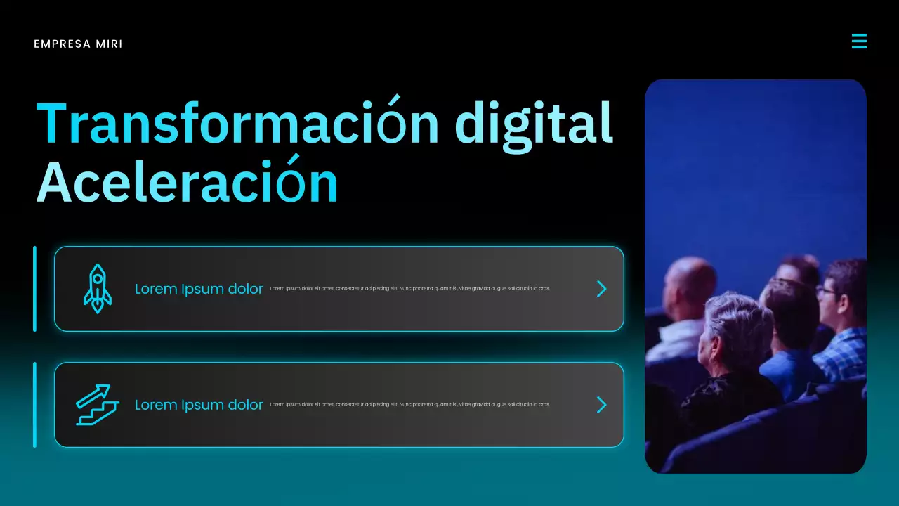 Presentación del informe de mercado de Blue Modern