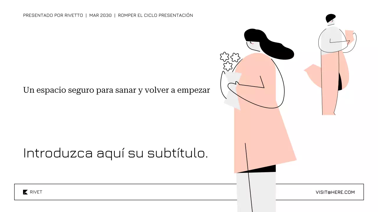Plantilla suave y relajante para la presentación sobre el tratamiento y la recuperación del abuso de sustancias