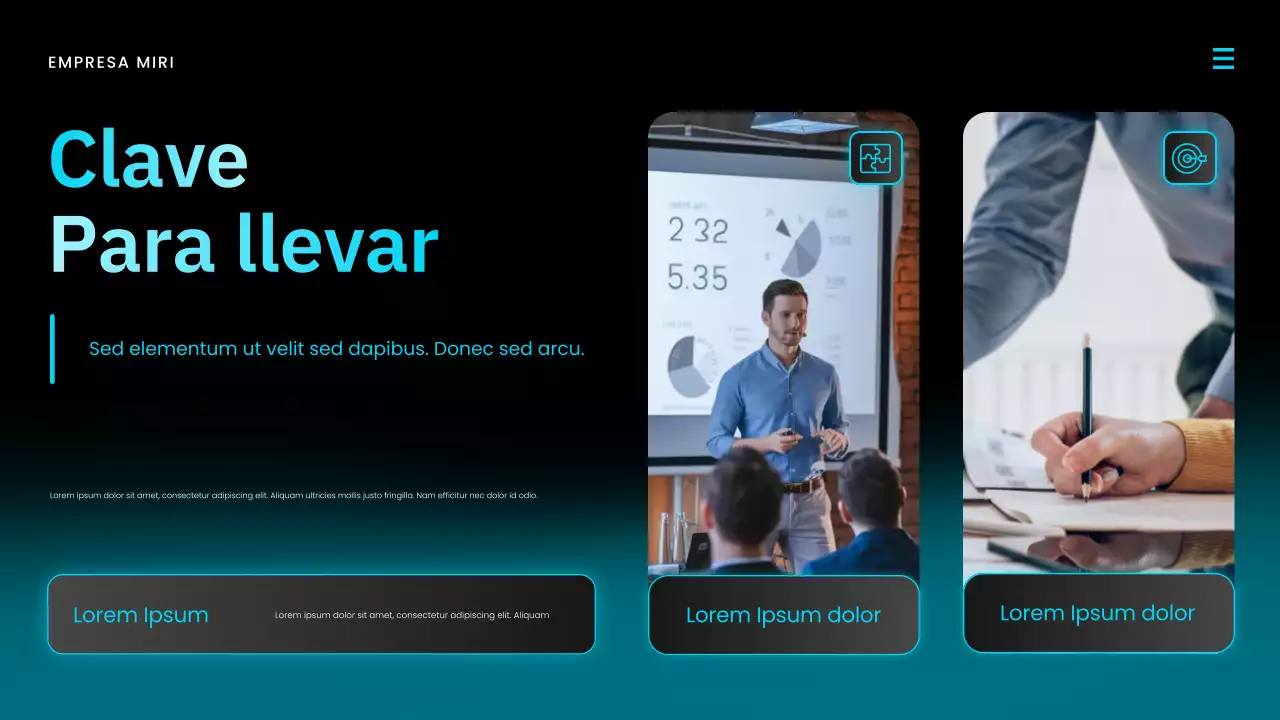 Presentación del informe de mercado de Blue Modern