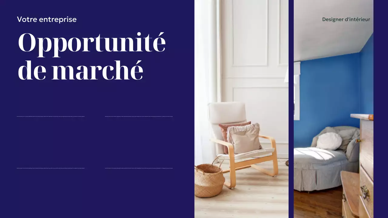 Présentation de la décoration intérieure moderne de la marine