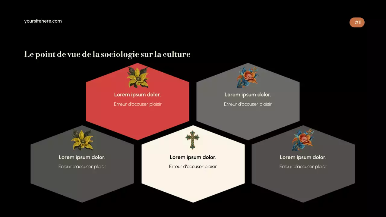 Présentation de la culture élégante de l'or