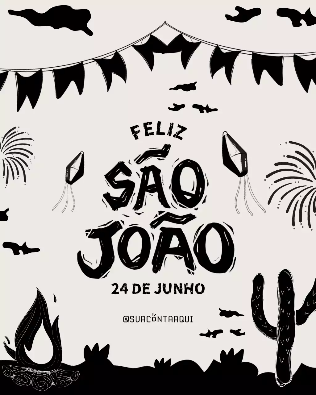 Publicação no Instagram sobre o Festival Tradicional Negro