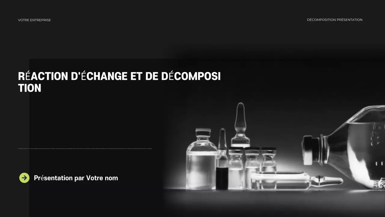 Présentation de la chimie moderne noire