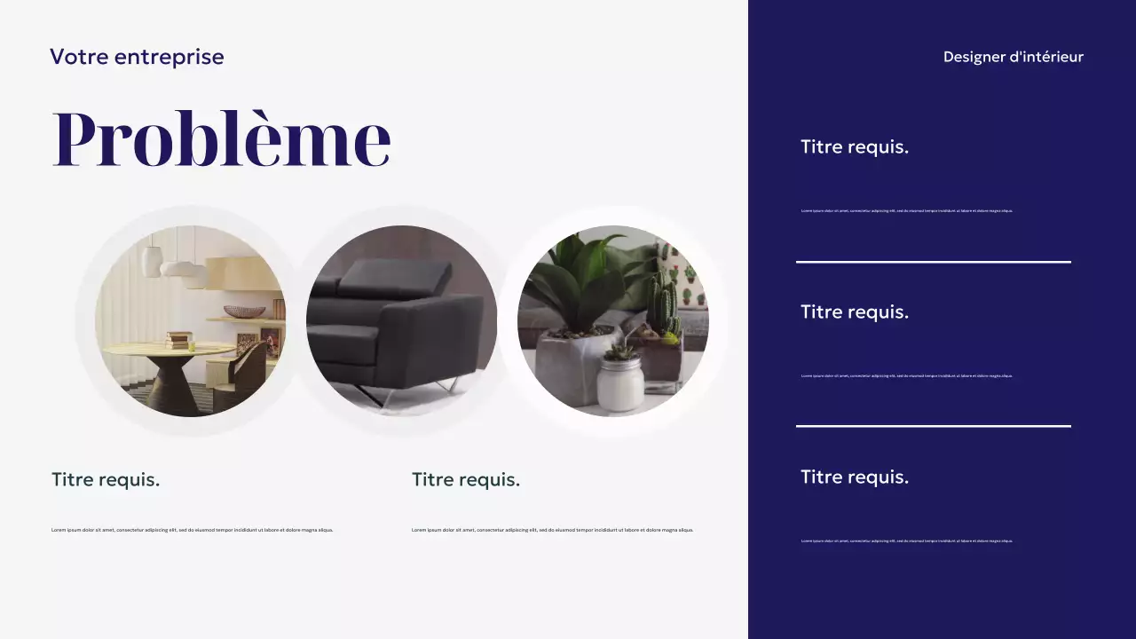 Présentation de la décoration intérieure moderne de la marine