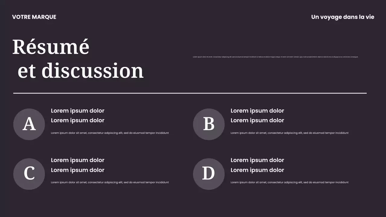 Présentation de musique moderne Black and Blue