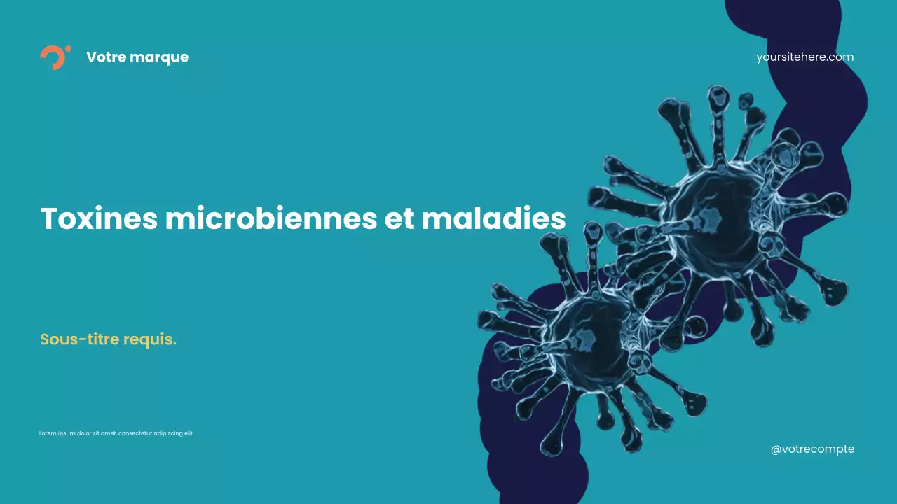 Présentation de la maladie en bleu abstrait