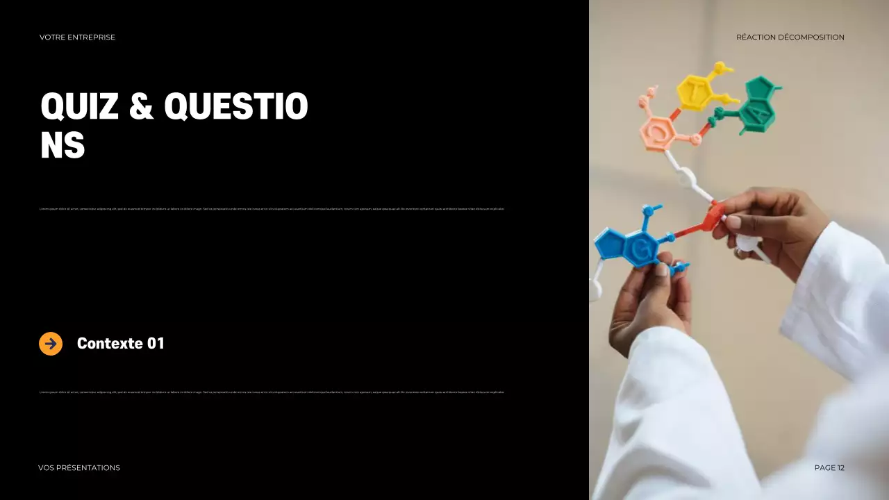 Présentation de la chimie moderne noire