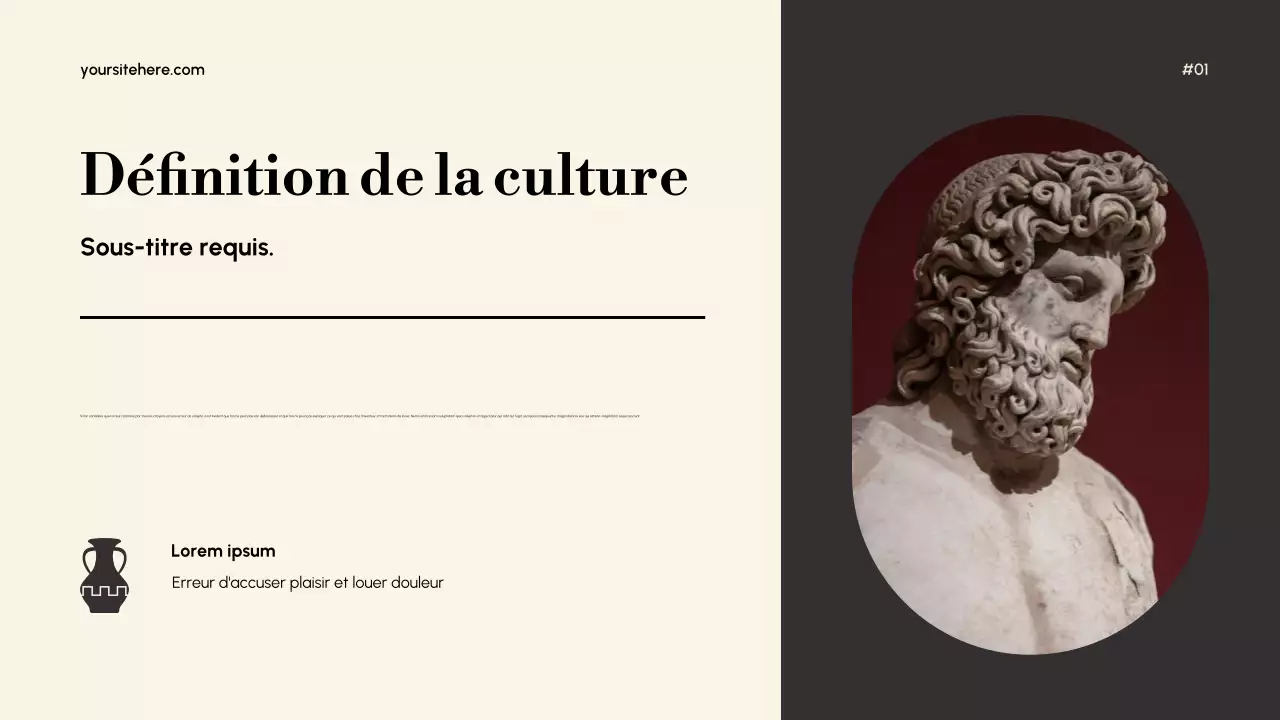 Présentation de la culture élégante de l'or