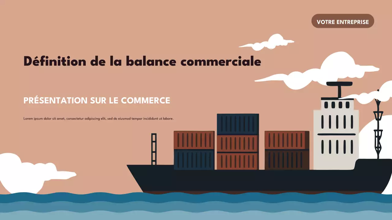 Présentation commerciale rétro marron