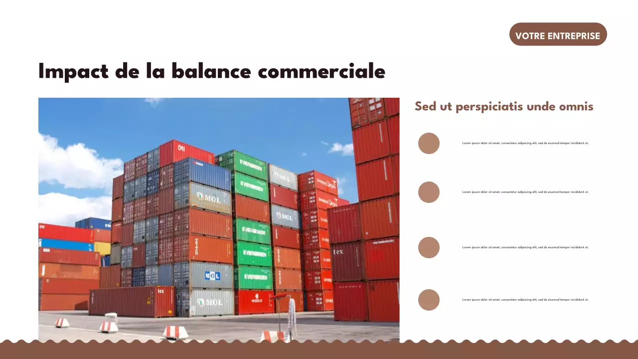 Présentation commerciale rétro marron