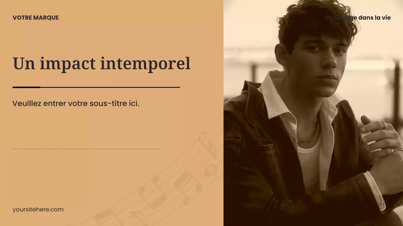 Présentation de musique moderne Black and Blue