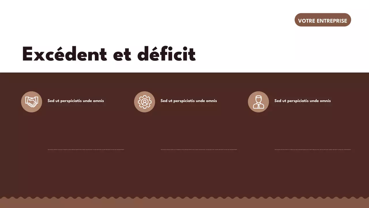 Présentation commerciale rétro marron