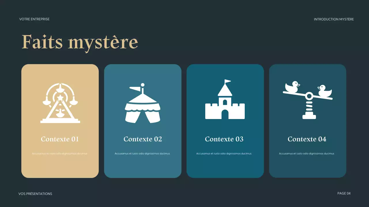 Présentation mystérieuse de Teal