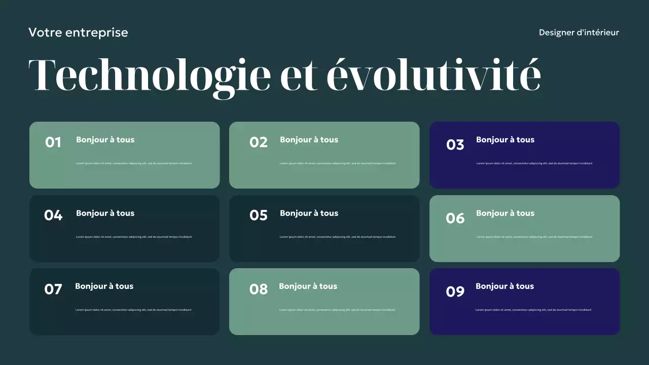 Présentation de la décoration intérieure moderne de la marine