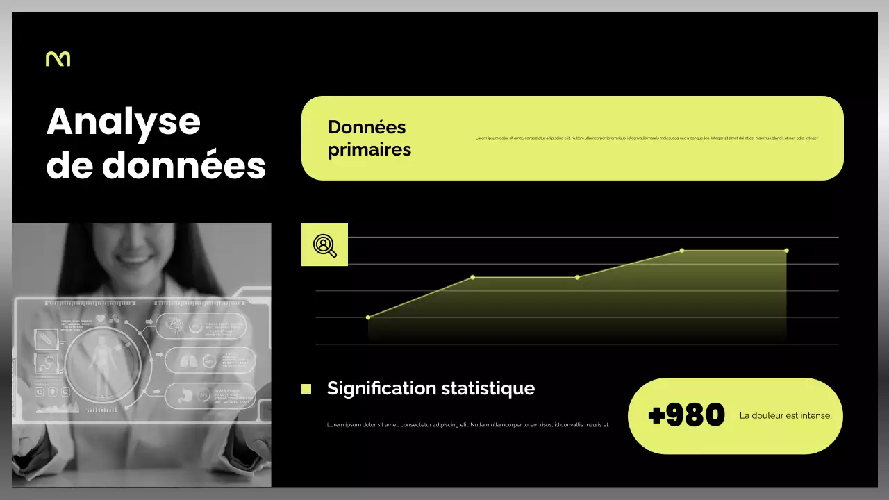 Présentation des soins de santé modernes noirs