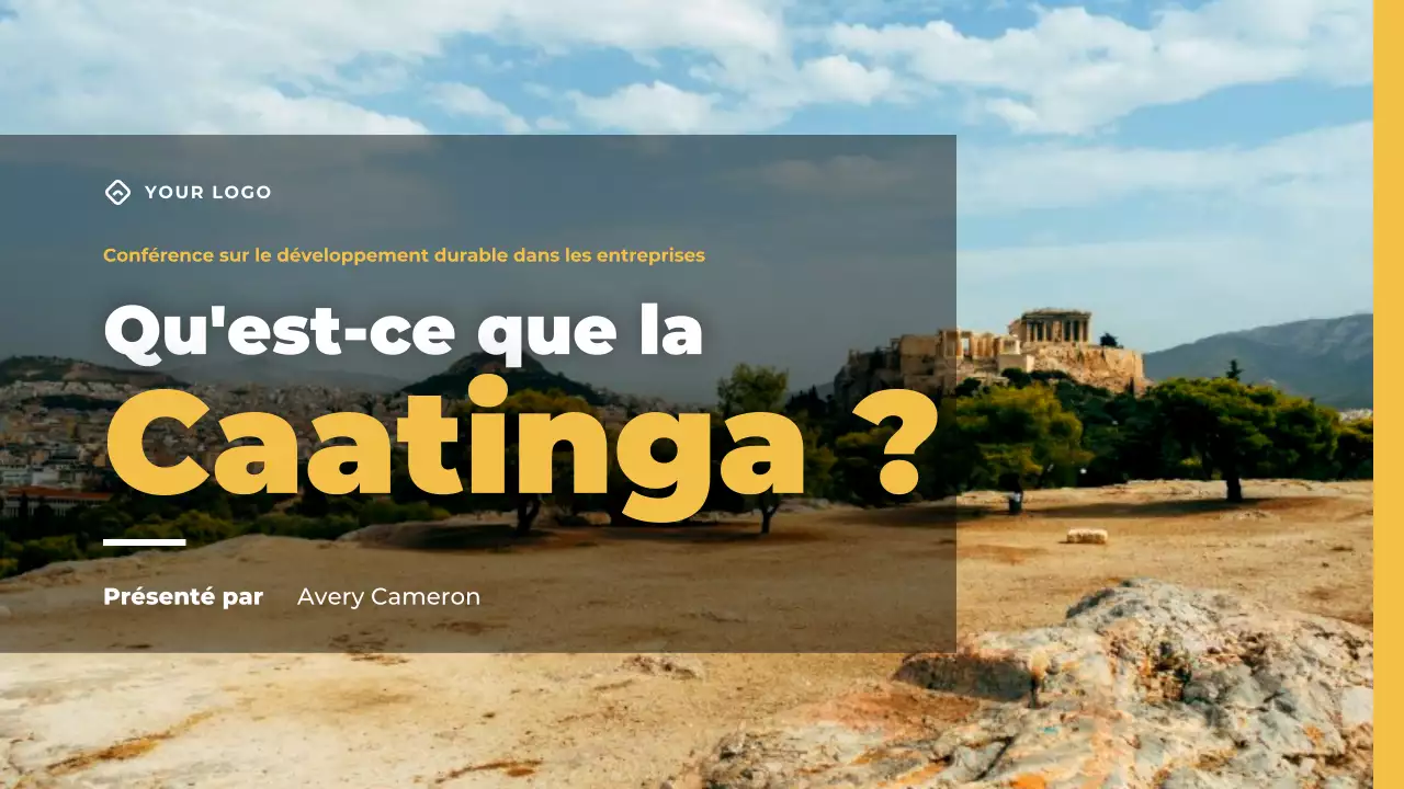 Présentation de la conférence Yellow Modern Business