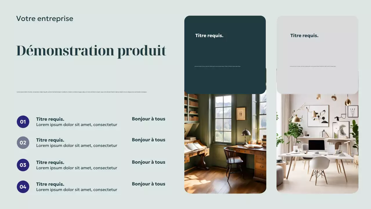 Présentation de la décoration intérieure moderne de la marine