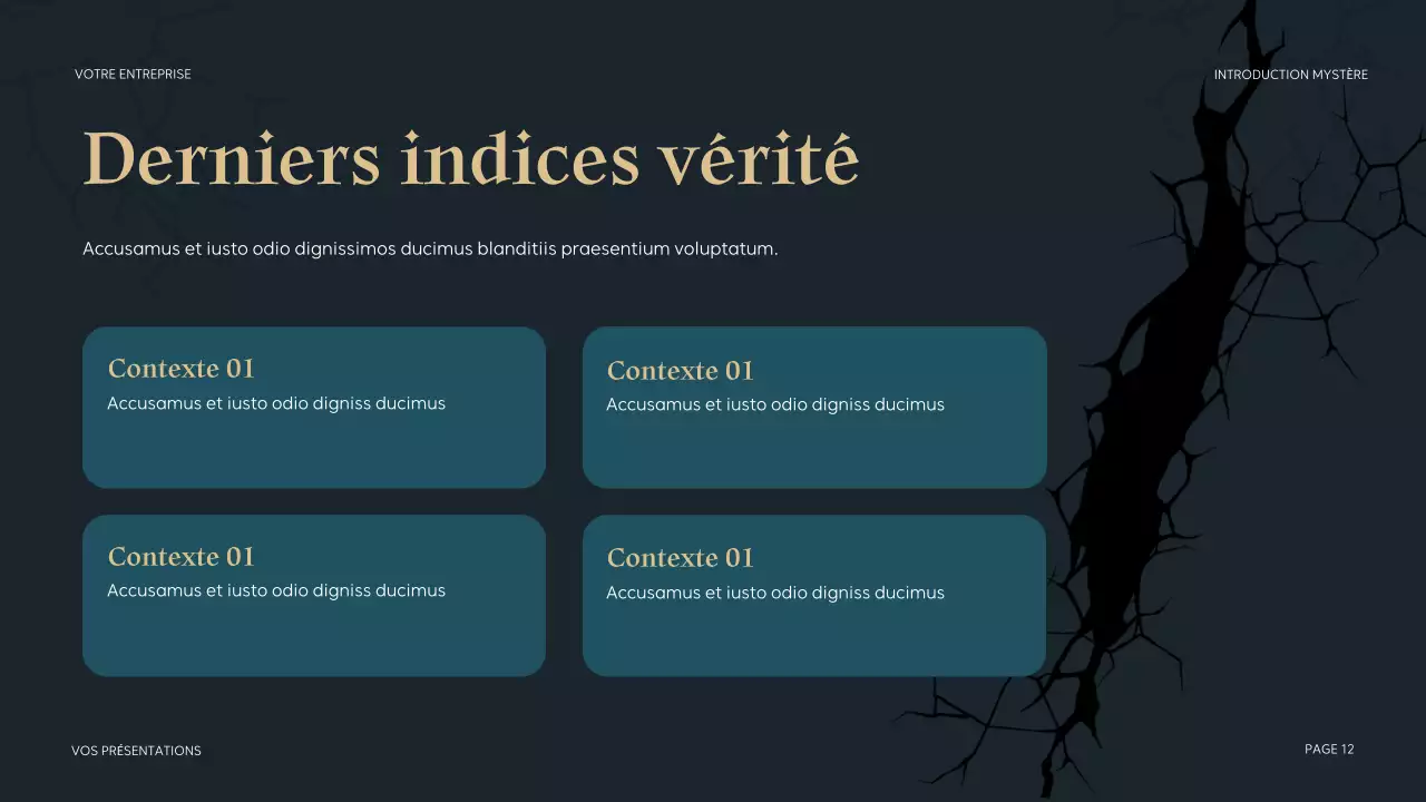 Présentation mystérieuse de Teal