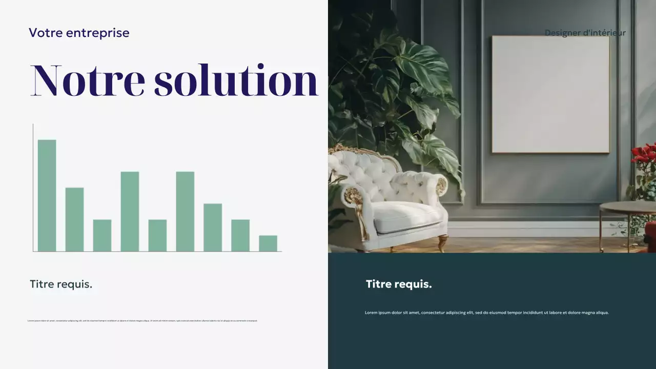 Présentation de la décoration intérieure moderne de la marine