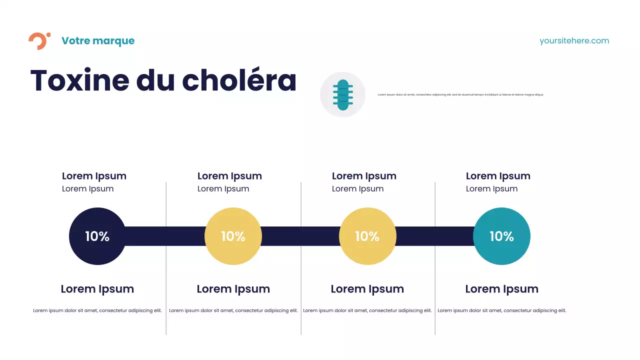 Présentation de la maladie en bleu abstrait