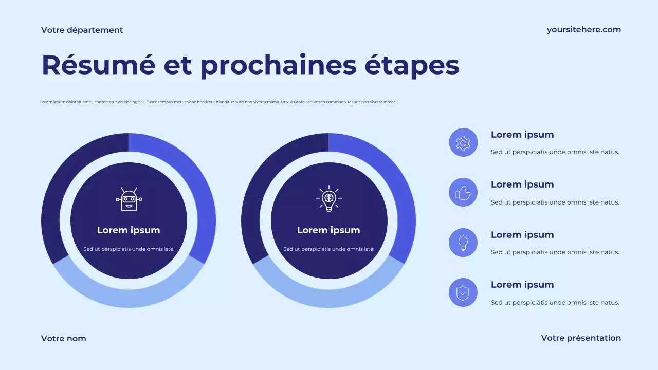 Présentation de la technologie moderne bleue