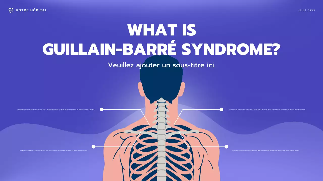 Présentation d'informations sur la santé moderne bleue