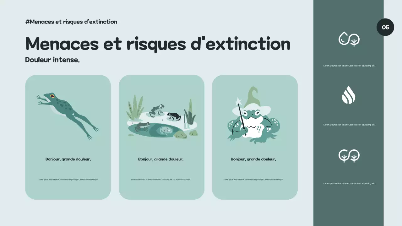 Présentation artistique verte sur la biodiversité