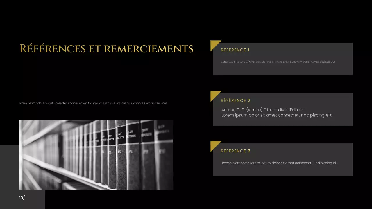 Présentation d'une proposition de recherche moderne noire