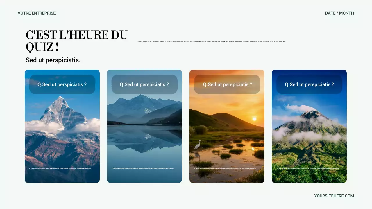 Présentation de la nature minimaliste verte