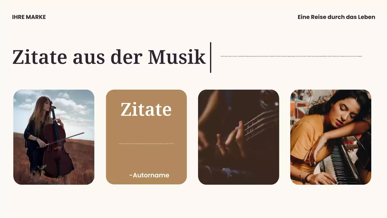 Schwarz-Blaue moderne Musikpräsentation