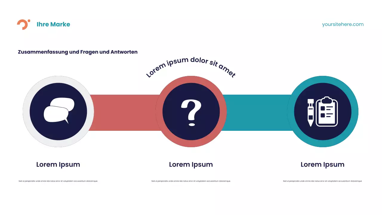 Blaue abstrakte Krankheit Präsentation