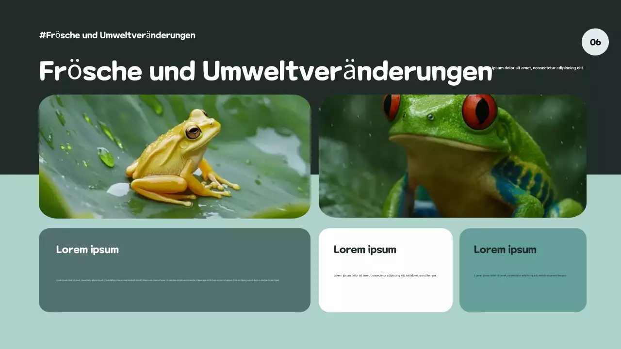 Grüne künstlerische Biodiversitätspräsentation