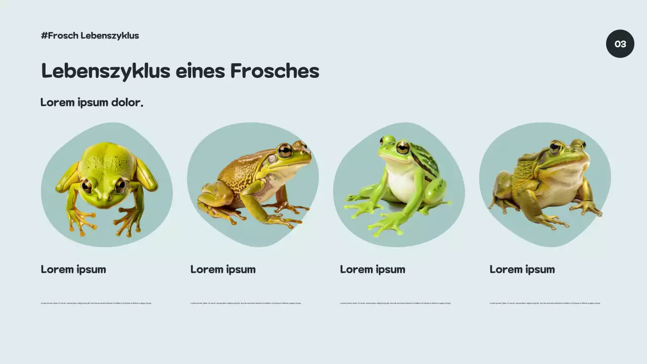 Grüne künstlerische Biodiversitätspräsentation