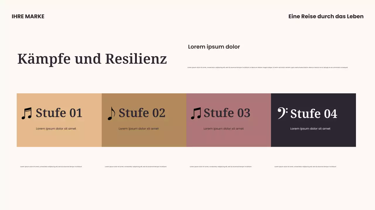 Schwarz-Blaue moderne Musikpräsentation