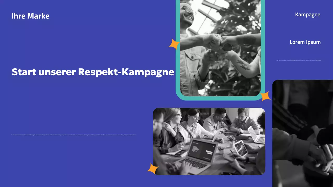 Präsentation der Blue Modern-Kampagne