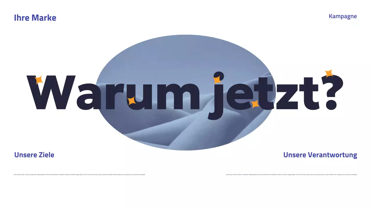 Präsentation der Blue Modern-Kampagne