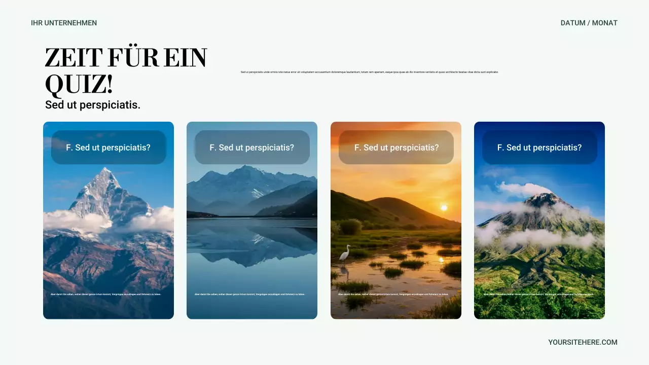 Grüne Minimale Natur Präsentation