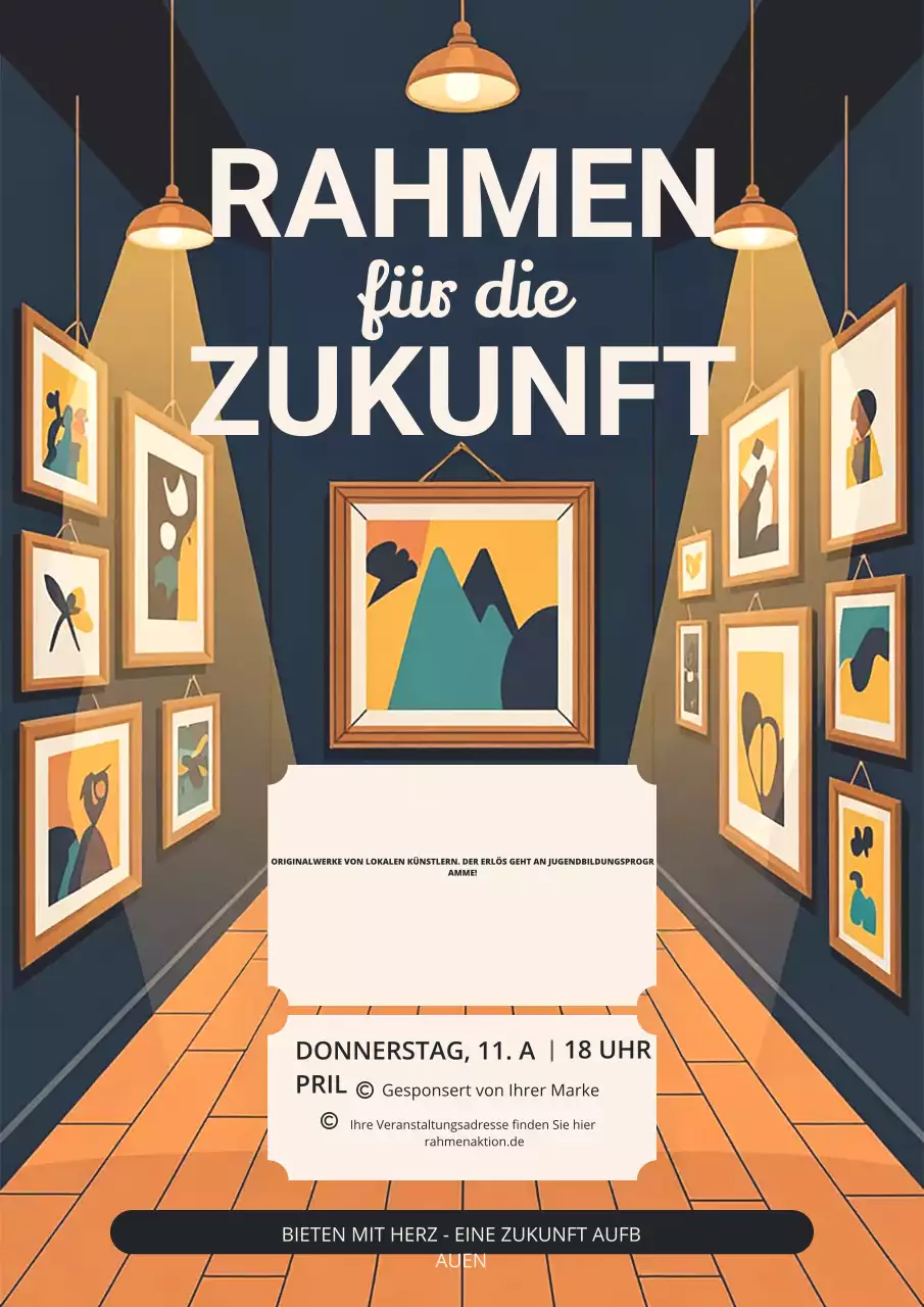 Poster zur Ausstellung Moderner Kunst der Marine