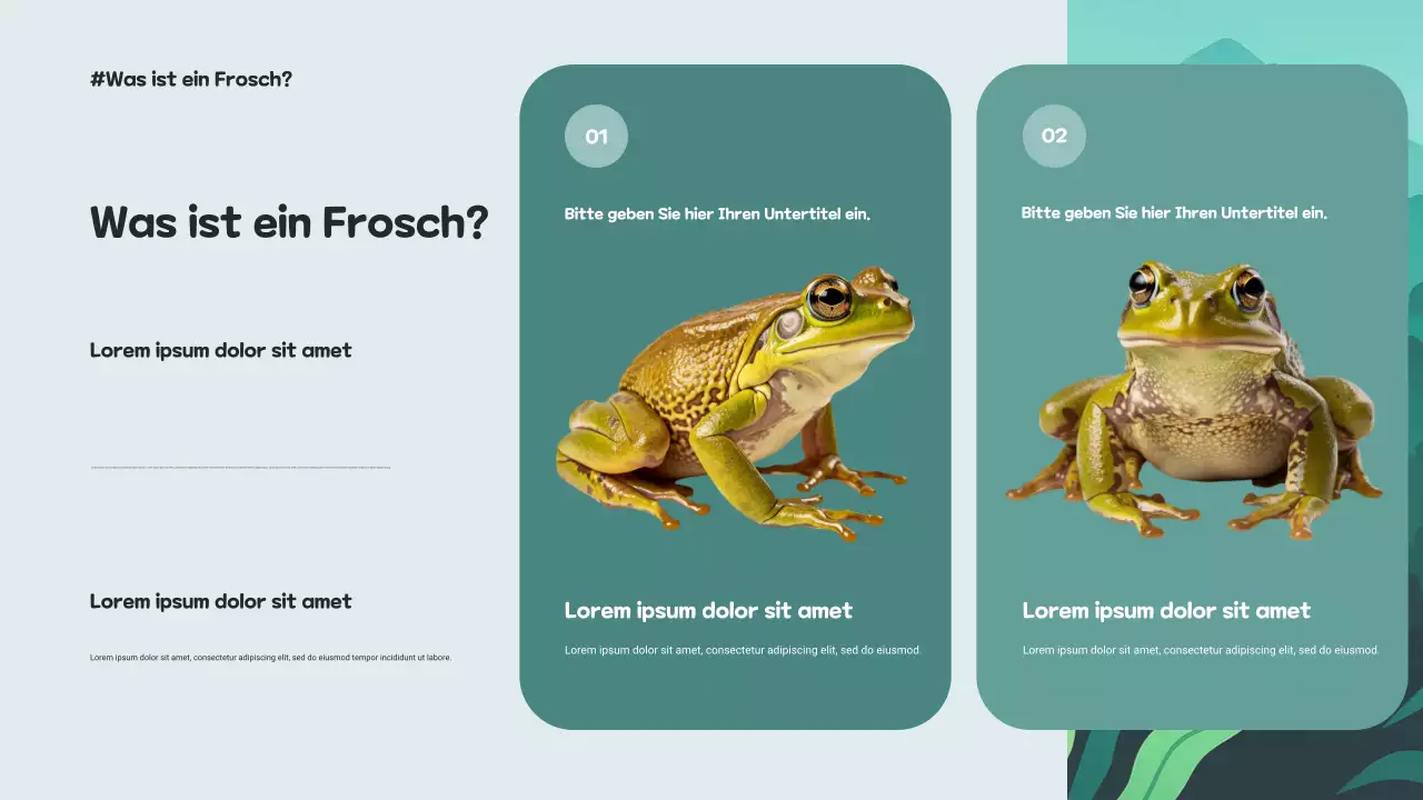 Grüne künstlerische Biodiversitätspräsentation