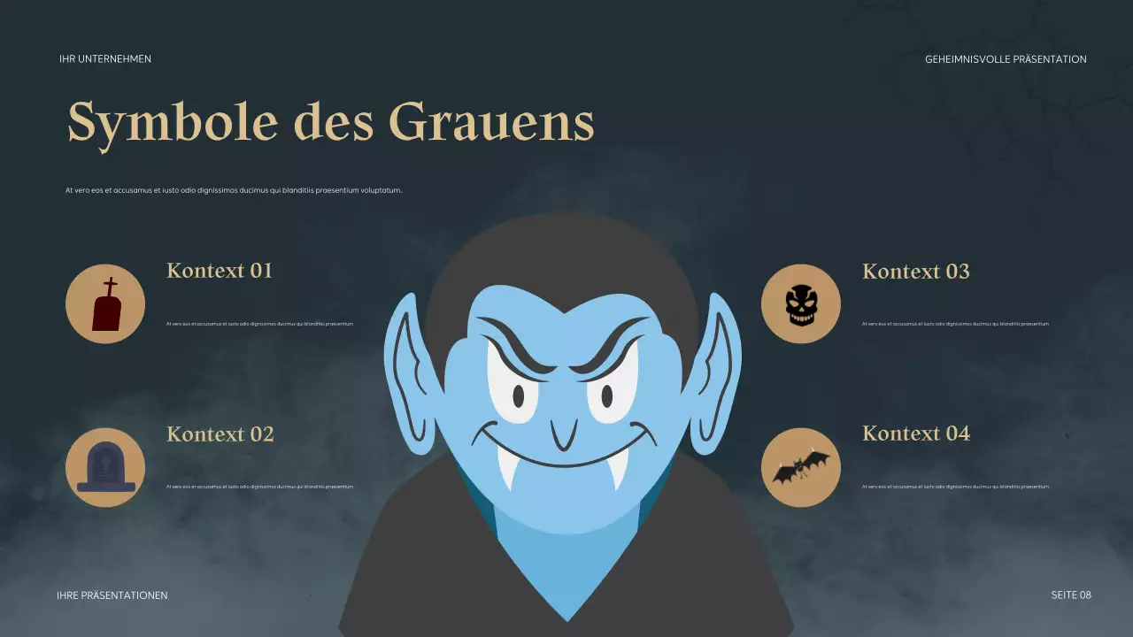 Teal Mysterious Präsentation