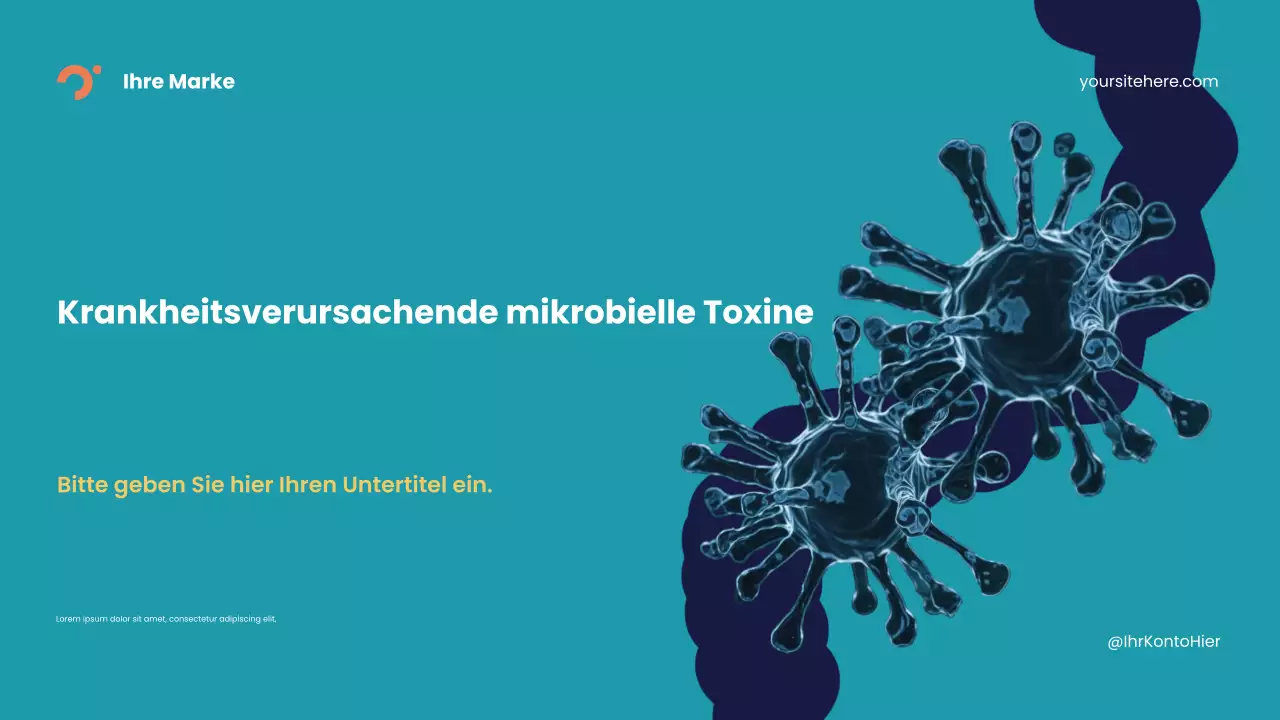 Blaue abstrakte Krankheit Präsentation