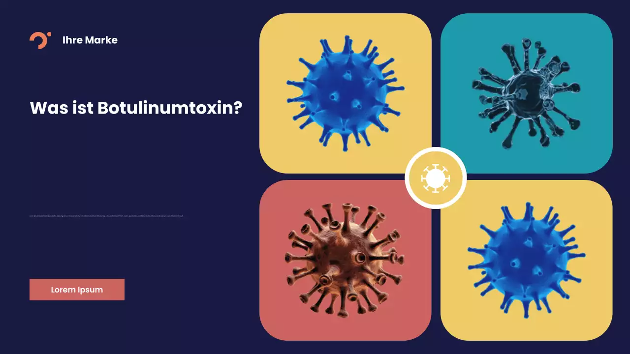 Blaue abstrakte Krankheit Präsentation