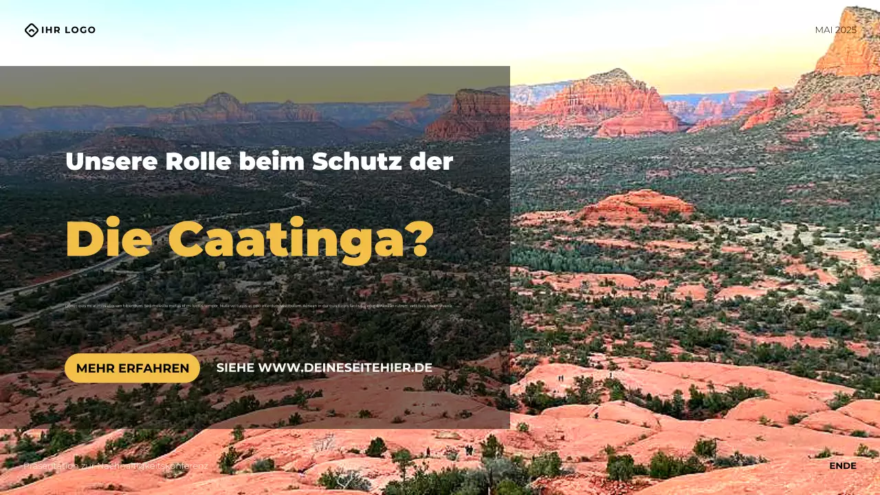 Gelbe moderne Business-Konferenzpräsentation