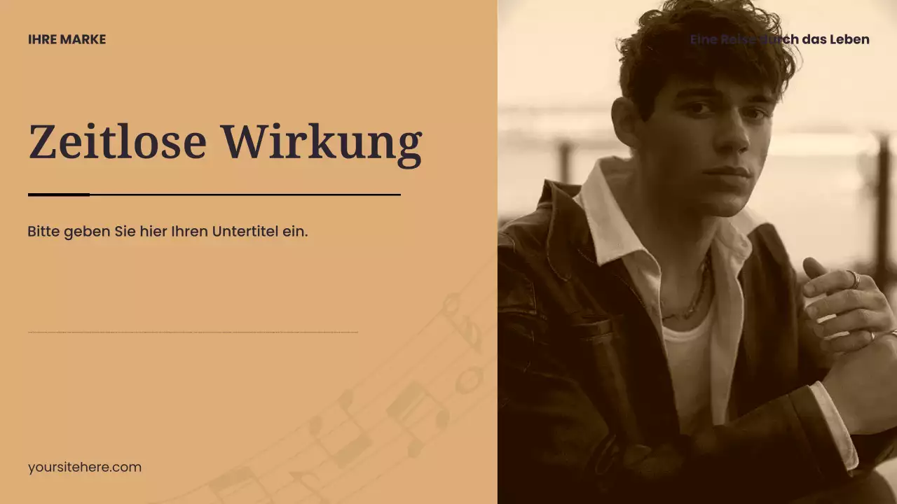 Schwarz-Blaue moderne Musikpräsentation