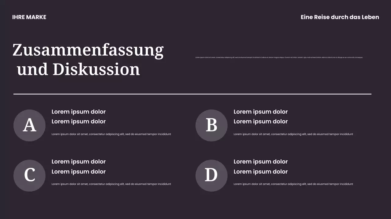 Schwarz-Blaue moderne Musikpräsentation