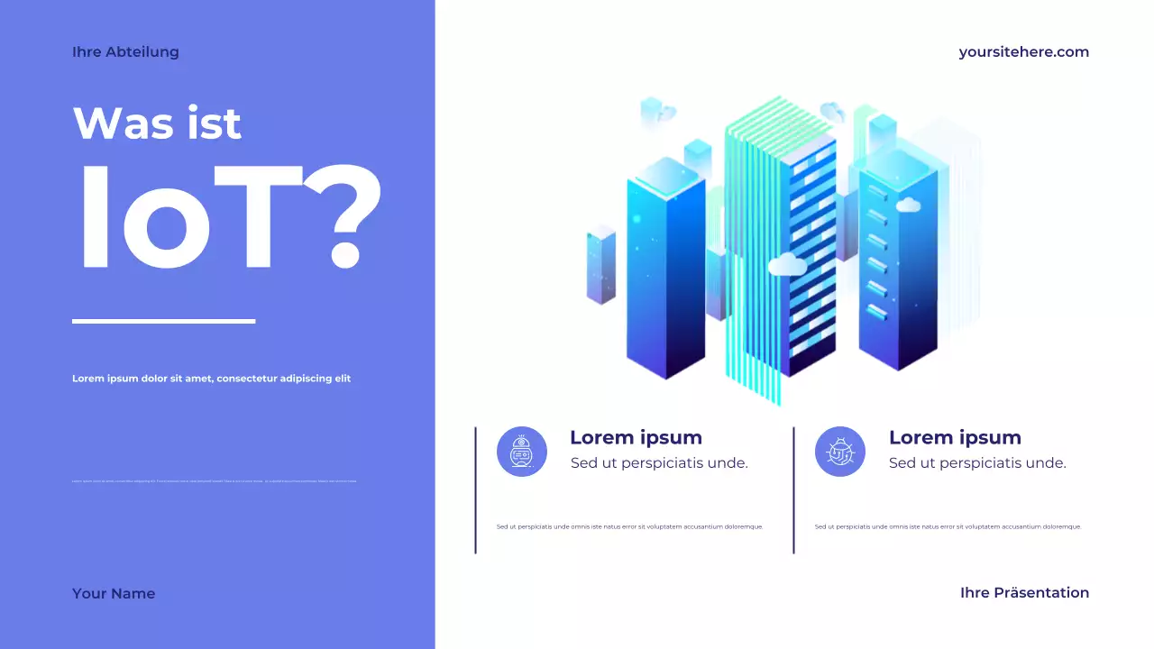 Blaue Moderne Technologie Präsentation