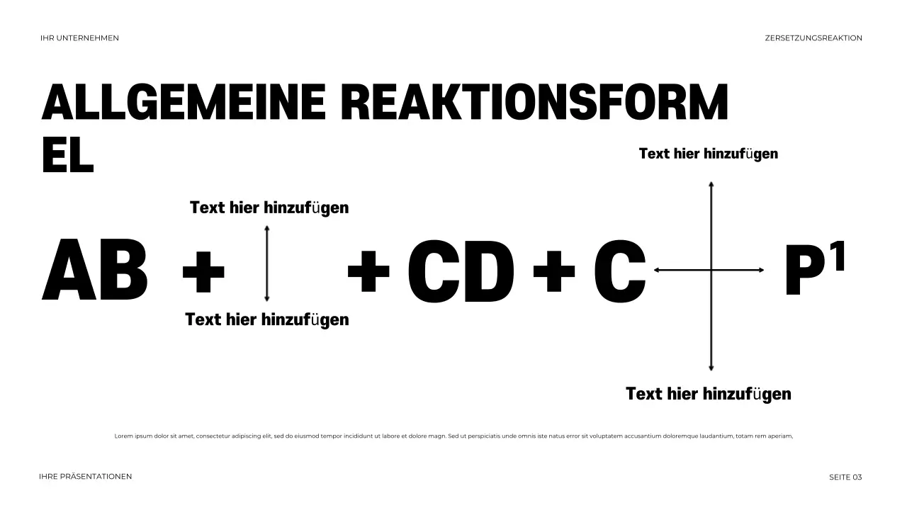 Schwarze Moderne Chemie Präsentation