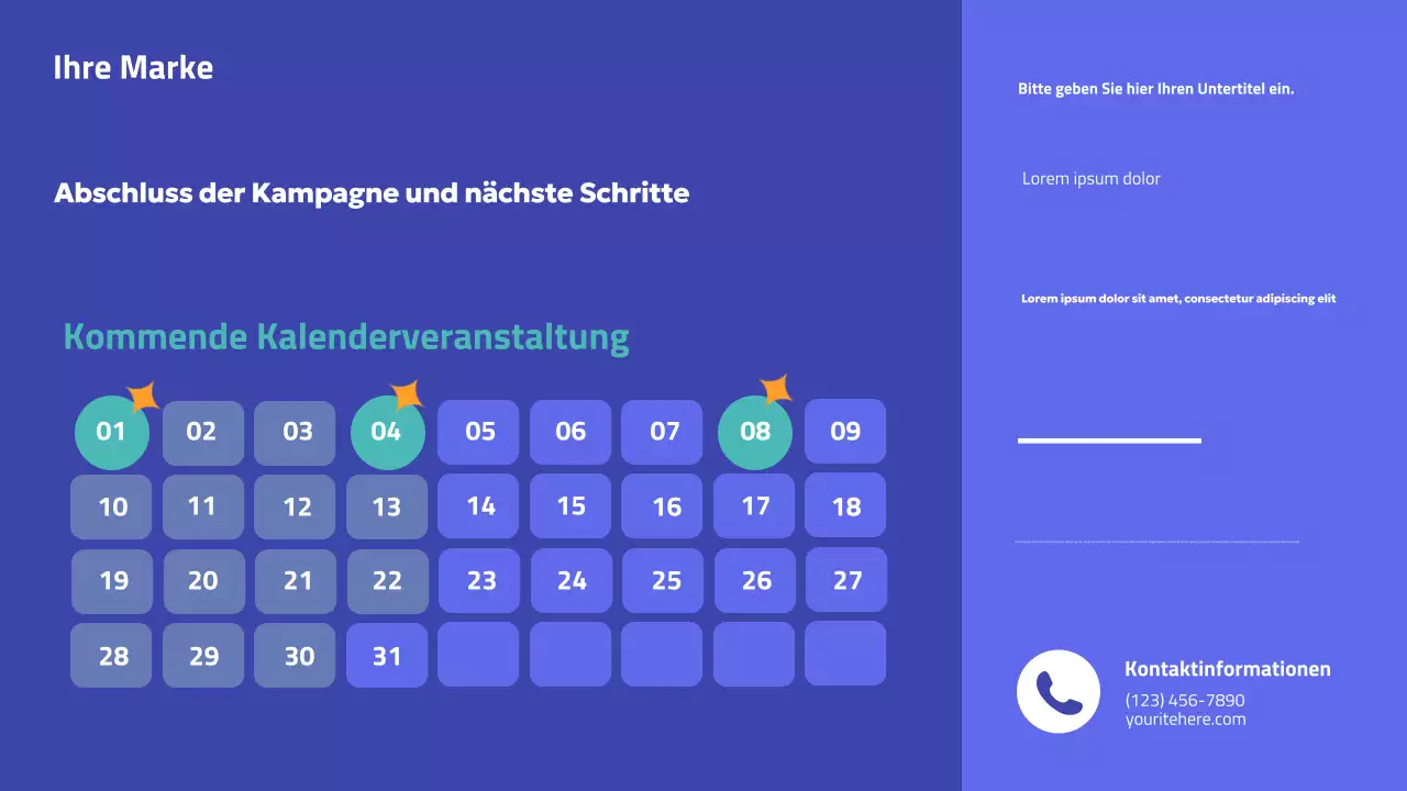 Präsentation der Blue Modern-Kampagne