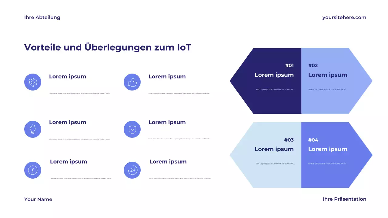 Blaue Moderne Technologie Präsentation